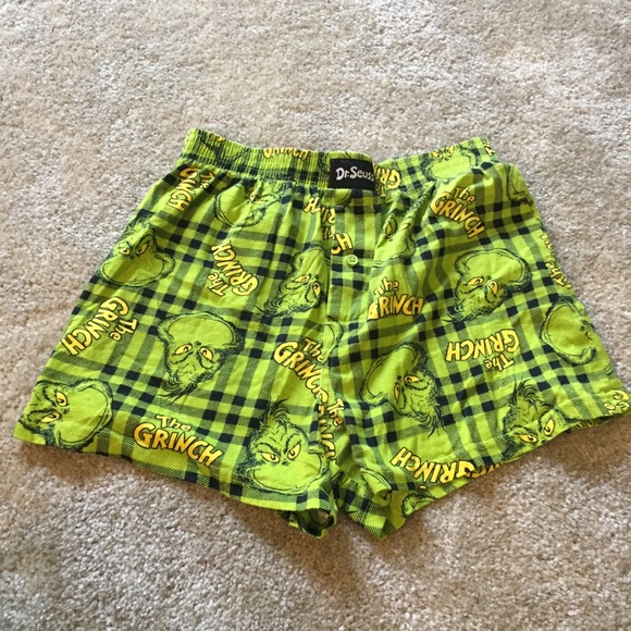 the grinch boxer shorts